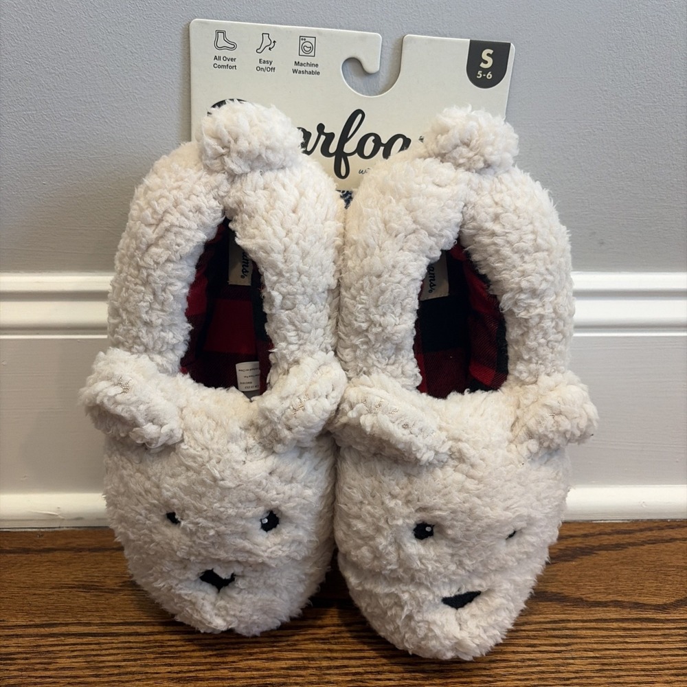 Dearfoams Unisex Creme Brulee Critter Closed Back Slippers Adult Size Small 5-6